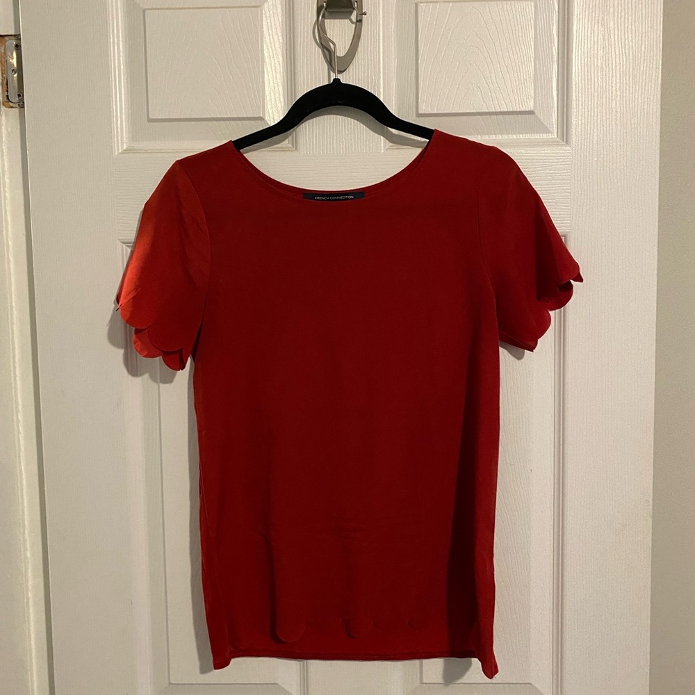 4 for 20❣️ French Connection scalloped shirt